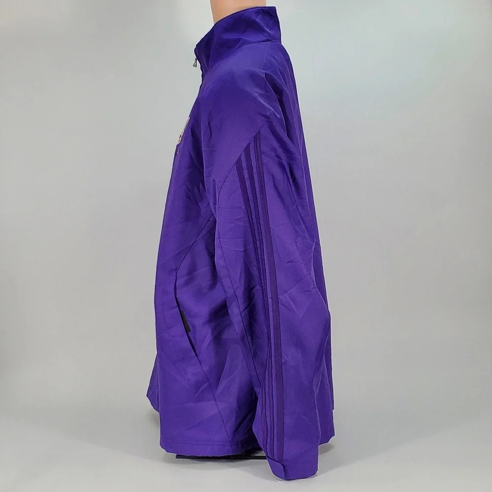 Adidas Mens‎ Elmira Soaring Eagles Purple Full Zip Fleece Lined Jacket 2XL